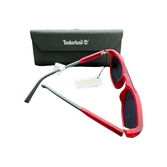 NEW Timberland Red Polarized Sunglasses Earth Keepers TB9181 53 19 145 With Case main image 8